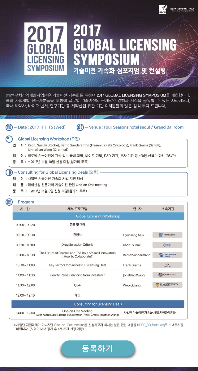 범부처신약개발사업단 2017 Global Licensing Symposium 초청장.png